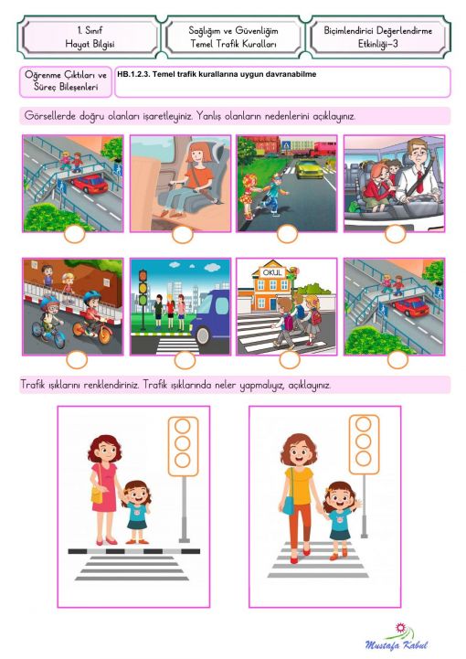   1.Sınıf Sağlığım ve Güvenliğim Süreç Değerlendirme