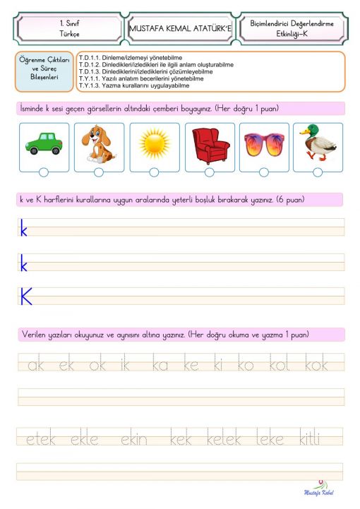 K Harfi Süreç Değerlendirme