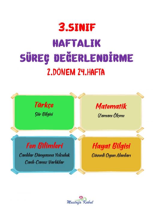  3.Sınıf Süreç Değerlendirme Sınavı