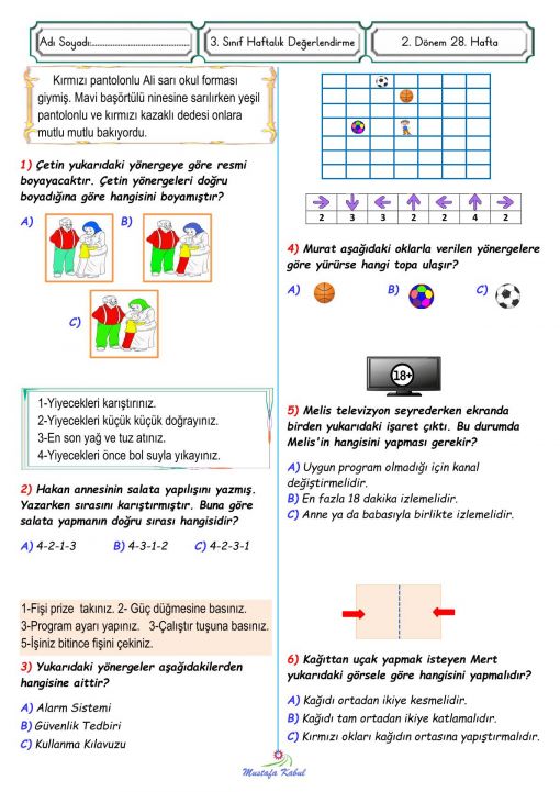  3.Sınıf Türkçe İşaret ve Semboller