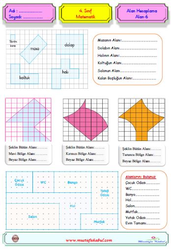 4.Sınıf Matematik Alan Hesaplama