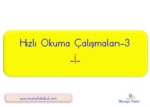 Hızlı Okuma Videoları İ