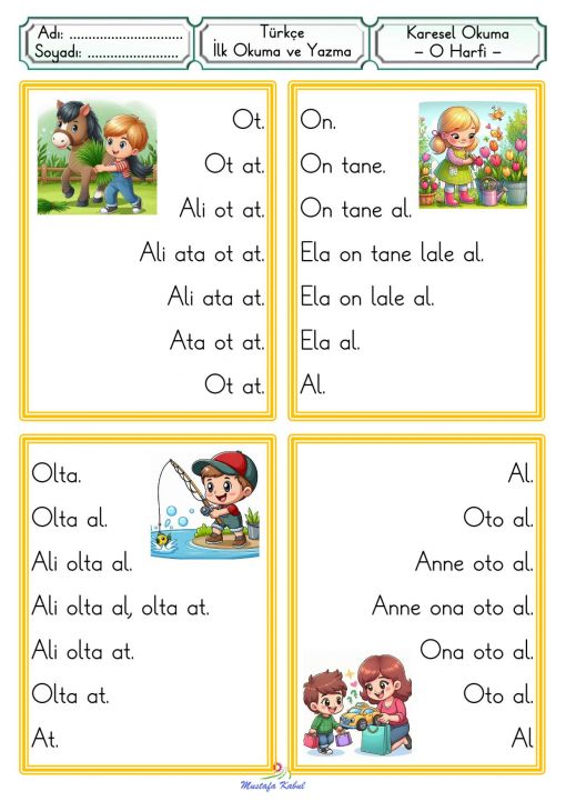 O Harfi Karesel Okuma Metni