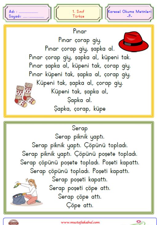  P harfi Karesel Metinler