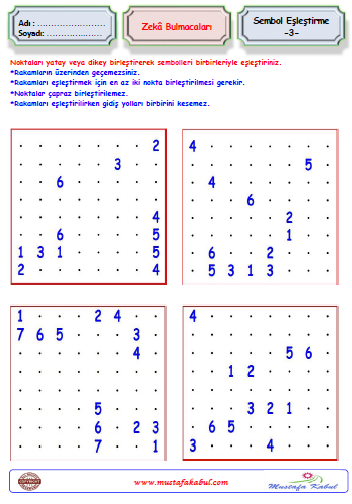   Zeka Bulmacaları Sembol Eşleştirme-1